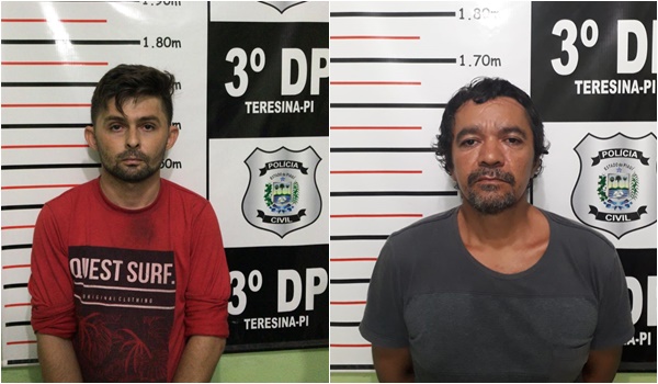 Daniel e Matusalém, presos pela Força Tarefa da Secretaria de Segurança Pública do Piauí